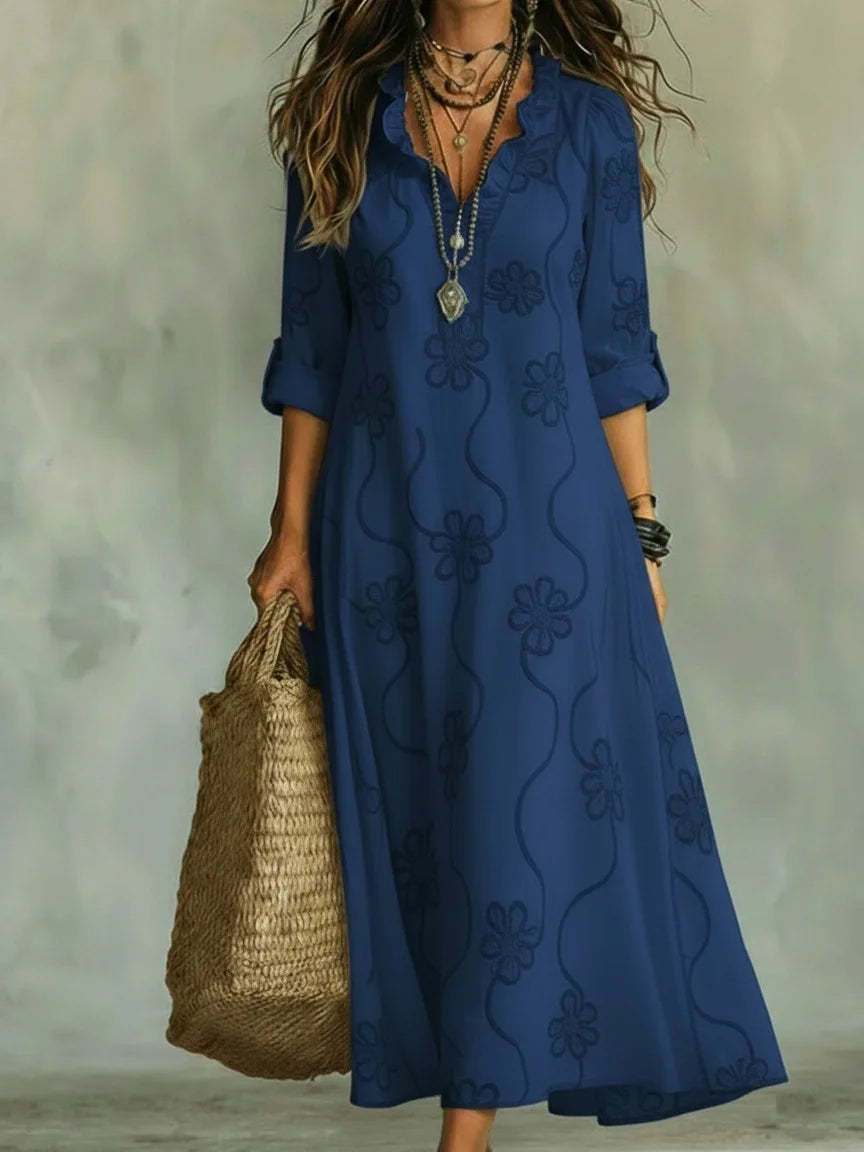 Sienna - Robe Fleurie Sculptante