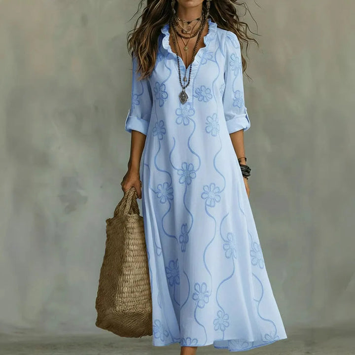 Sienna - Robe Fleurie Sculptante