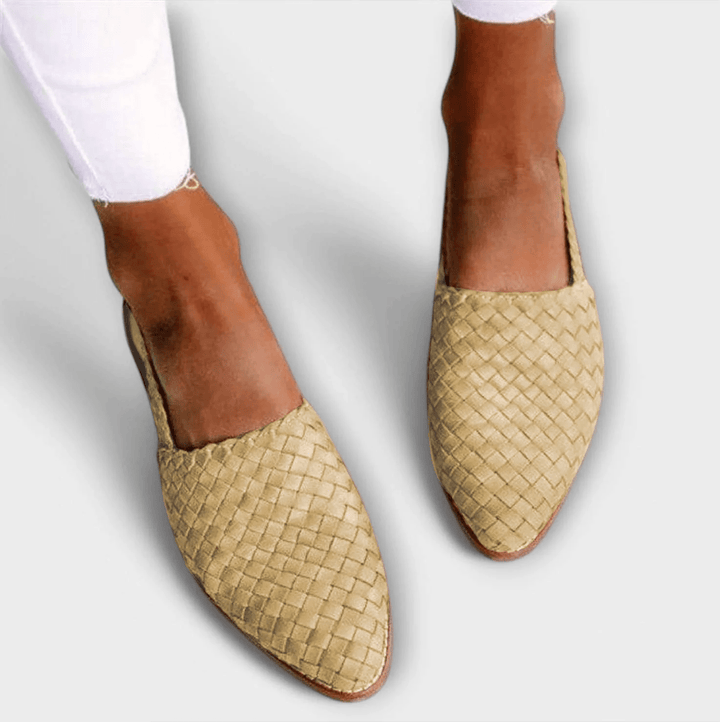 Célestine - Ballerines Tressées Intemporelles