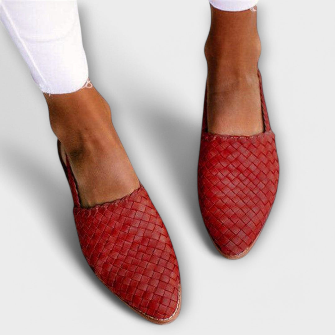 Célestine - Ballerines Tressées Intemporelles