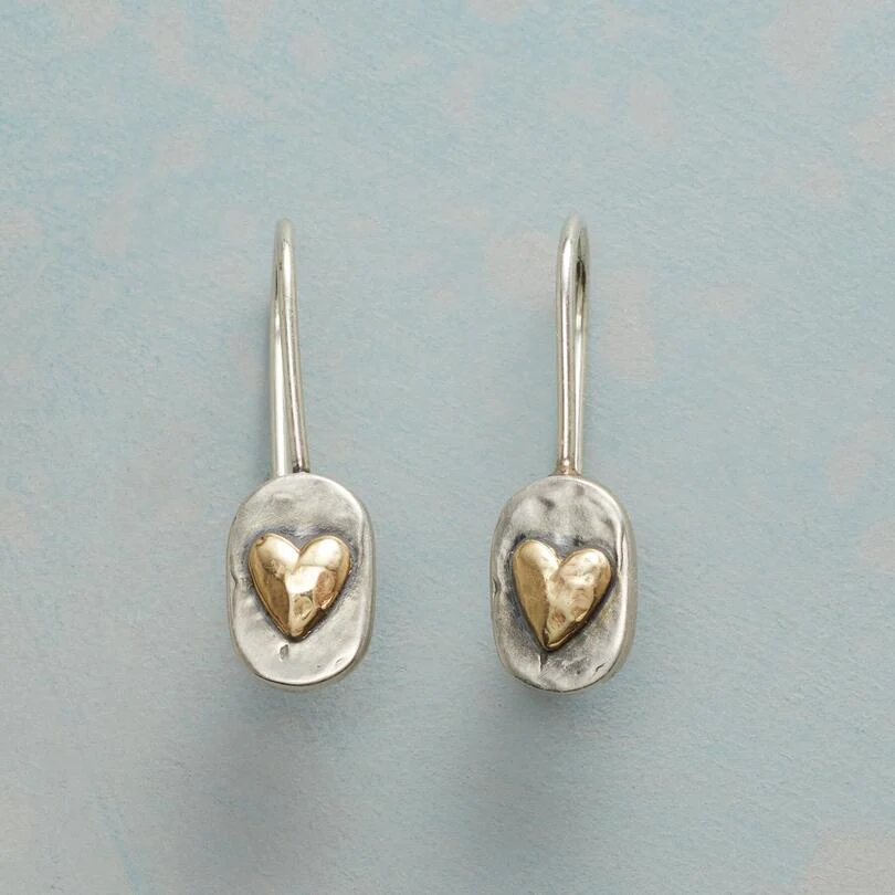 Elegant Silver and Gold Earrings