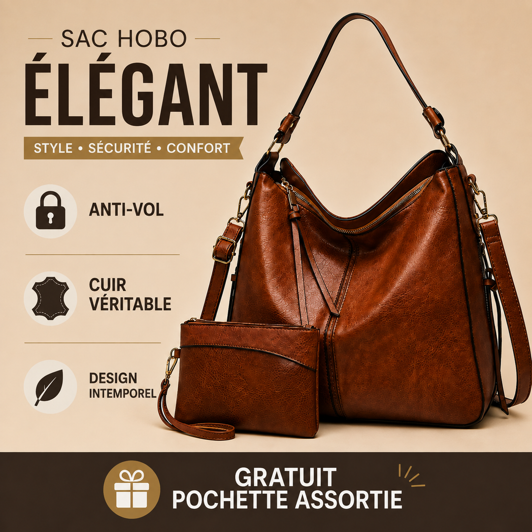 Agathe - Sac Chic Antivol + Pochette Offerte