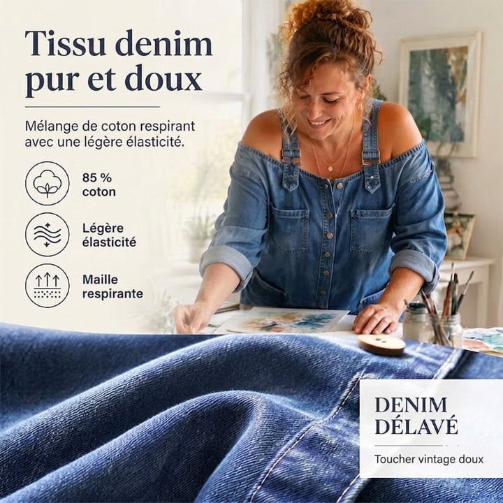 Émeline - Salopette en Jean Intemporelle